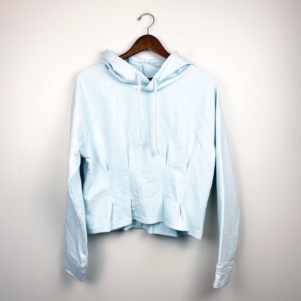 Fabletics Sweatshirt Pleated Pullover Hoodie Large - image 2